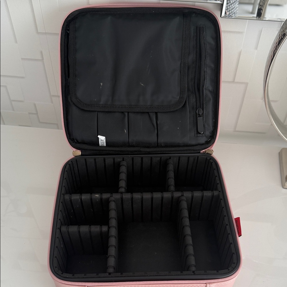 Pink Makeup Organizer Case